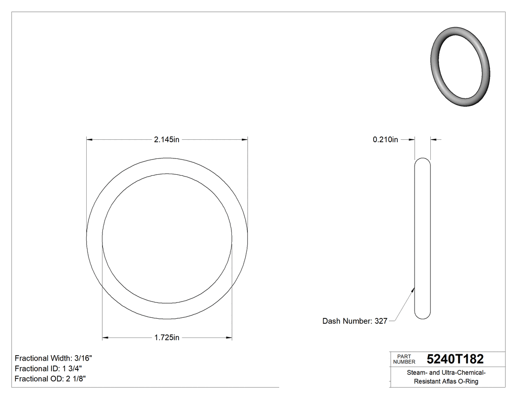 Technical drawing - 5240T182